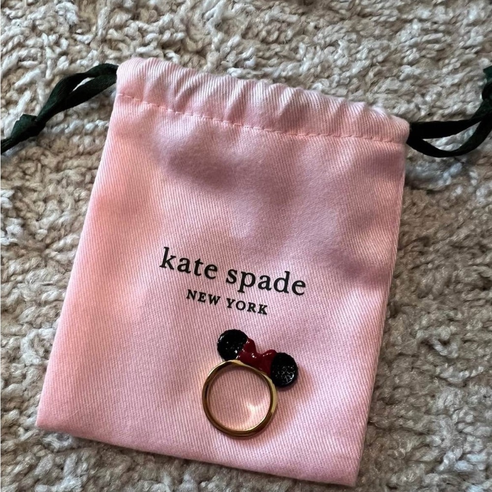 Kate Spade Gold and Minnie Mouse Ears Ring